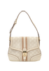 GG Signature Treasure Flap, &pound;395, Handbags, White, Leather, Front view